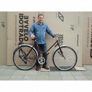 Велосипед Дорожник Украина/ Аист 28 усиленный Спица 3 мм с багажником 